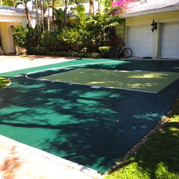 SnapSports® Home Driveway Basketball Court Conversion