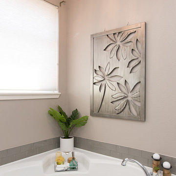 Master Bathroom | Expand Shower | New Tile Floors and Leather Granite Countertop
