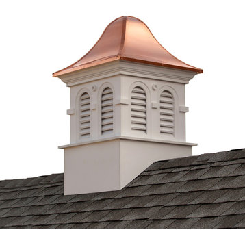 Smithsonian Montgomery Vinyl Cupola with Copper Roof 26" x 42", 30" X 50"