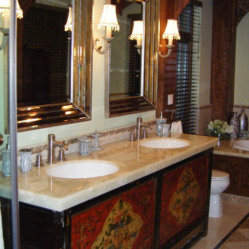 Rooms - Bathrooms - With Antique Chinese Design Elements