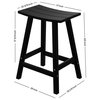 WestinTrends 24" Outdoor Patio Adirondack Plastic Counter Stool, Saddle Seat, Red