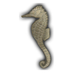 6" Medium Seahorse - Mosaic Tile