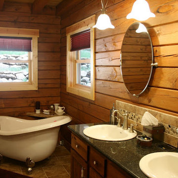 Mountain log home