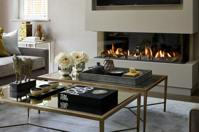 Living room - contemporary living room idea in Surrey