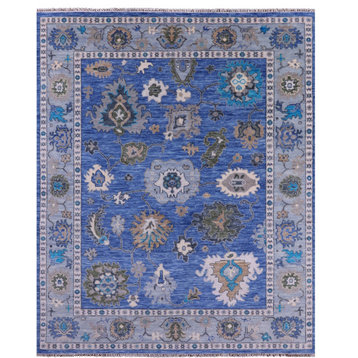Turkish Oushak Hand-Knotted Wool Rug 8' 0" X 10' 1" - Q13634