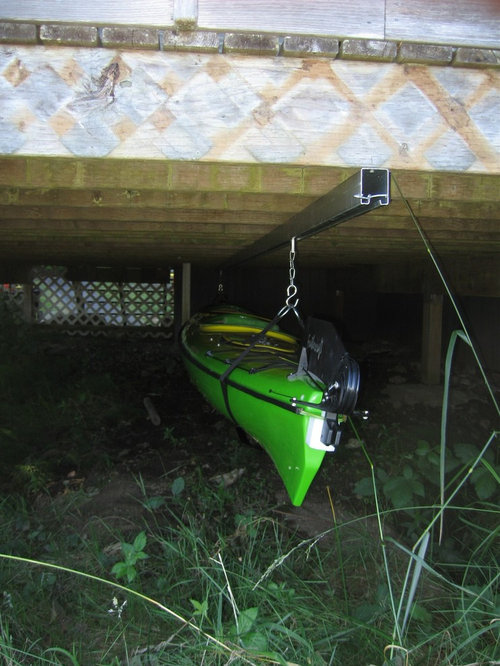 Under Deck Slidng Kayak Storage Hardware