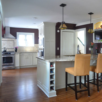 Majestic Kitchen with Plum Accents