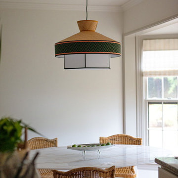 Dell Glade Family Room | Light Fixture & Dining Area