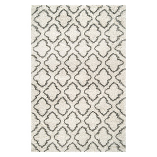 nuLOOM Clover Trellis Area Rug, Ivory, 7'6