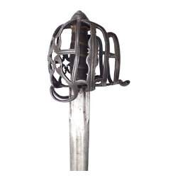 A FINE SCOTTISH BASKET HILT BROADSWORD - Home Decor