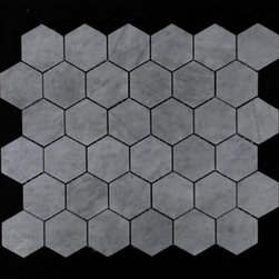 Bardiglio Gray Marble 2" Hexagon Mosaic Tile Honed - Products