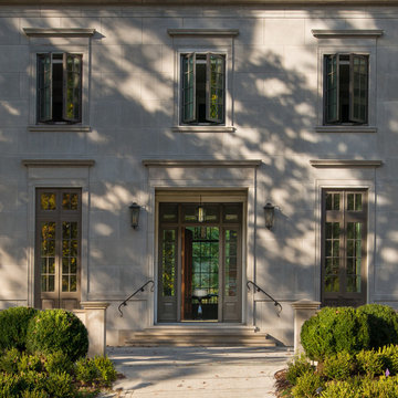 Classical Limestone House with French doors