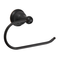Designers Impressions - 200 Series Oil Rubbed Bronze Euro Style Toilet Paper Holder - Toilet Paper Holders