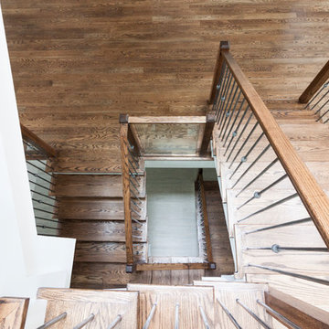 Project #44 | Contemporary Staircase with Skylit Stairwell