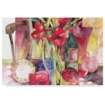 Annelein Beukenkamp 'Red Amaryllis' Canvas Art