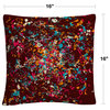Speckled Colorful Splatter Abstract 3 By Abc Decorative Throw Pillow