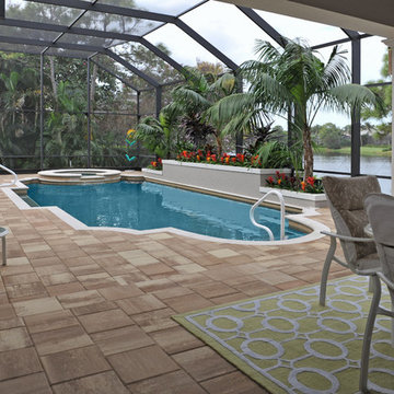 Pool Deck and Enclosure Remodel in Bonita Springs, Fl