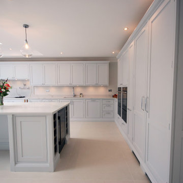 East Molesey - Grand hand made beaded in-frame shaker kitchen