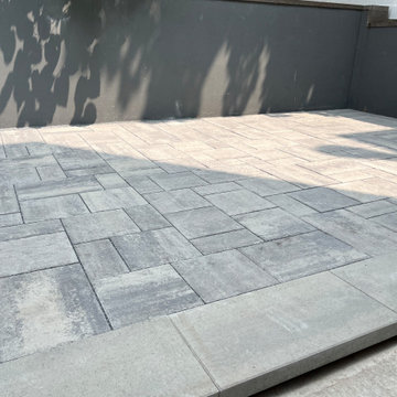 Modern Residential 2-Family Backyard Patio