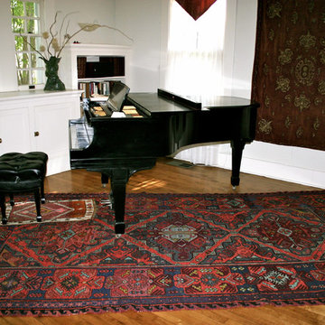 Antique and Vintage Rugs in a Traditional Home Setting