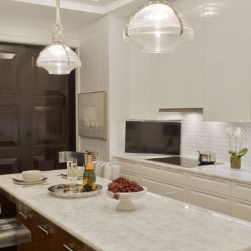 Contemporary White Kitchen with a Traditional Twist