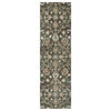 Rizzy Home Leone LO9988 Brown Traditional Motifs Area Rug, 2'6"x8' Runner