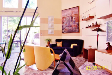 Trendy home design photo in Miami