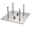 24" Ceiling Shower Rain Head Set With Shower Body Jets
