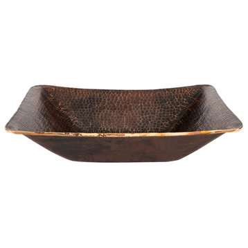 Rectangle Hand Forged Old World Copper Vessel Sink