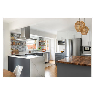 Boho Modern Kitchen - Midcentury - Kitchen - Minneapolis - by Zimmer Design LLC | Houzz