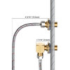 Aquaterior Wall Mount Faucet Installation Kit for Commercial Sink Backsplash