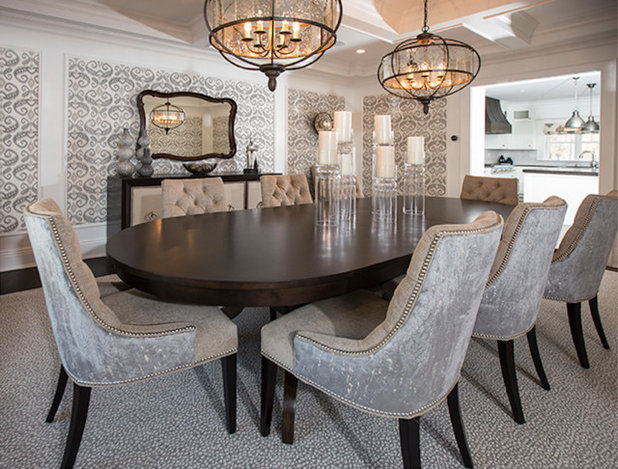 Contemporary Dining Room by Margali & Flynn Designs