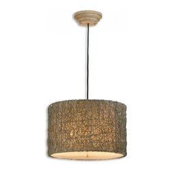 www.essentialsinside.com:  knotted rattan hanging pendant light - Pendant Lighting