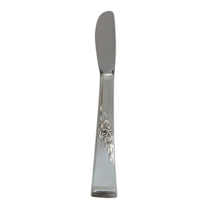 BURGUNDY-REED /& BARTON STERLING HH BUTTER SPREADER S