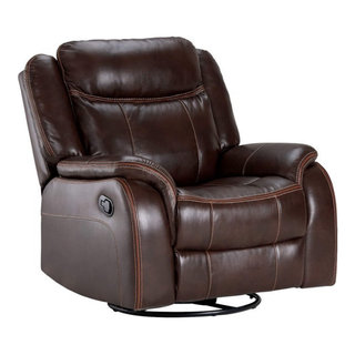 Demara Rocker Recliner In El Paso Walnut With Power Recline