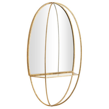 Glam Gold Metal Wall Mirror 561687