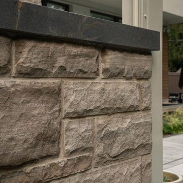 Poolside Natural Stone Outdoor Kitchen