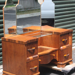 Art Deco Tri Fold Mirror Vanity-1920s - Products