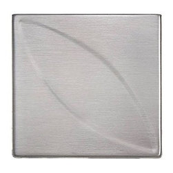 4" x 4" Leaf stainless steel tile - Kitchen Products