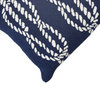 Frontporch Ropes Indoor/Outdoor Pillow 18" Square, Navy