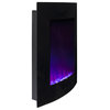 Grail Vertical Curved Electric Fireplace
