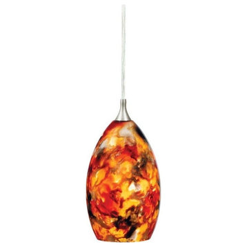 Vaxcel - Milano 1-Light Mini Pendant in Transitional and Bell Style 8.25 Inches