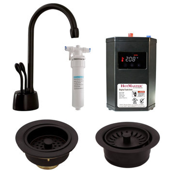 CO147 Hot/Cold Water Dispenser, Digital Tank, Filter, Flanges, Matte Black