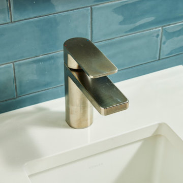 Fresh & Funky Double Bathroom Remodel