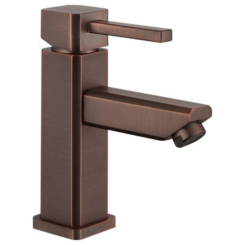 Legion Furniture Single Hole Single-Handle Bathroom Faucet, Brown Bronze