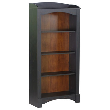 Saint Birch Hawksbury 4-Shelf Traditional Wood Bookcase in Espresso