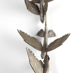 Bronze flying fish I (sculpture) - Products