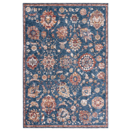 Safavieh Heirloom 700 HRL718 Rug 2'x8' Navy/Beige Rug