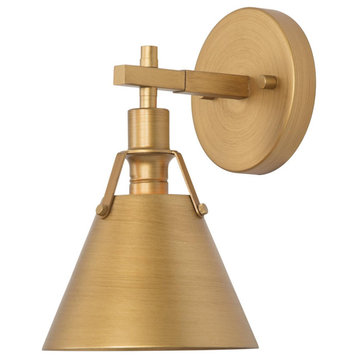 1-Light 2packs Modern Bell Gold Wall Lamp, 6"
