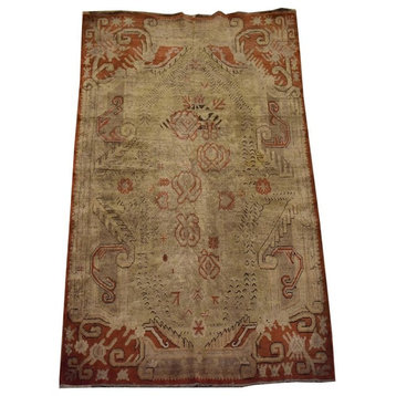 Antique Samarkand/Khotan Oriental Rug, 5'6"x8'8"